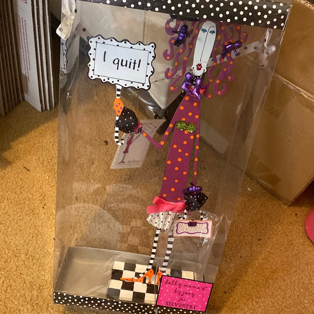 Dolly mama BRAND NEW in box “ I QUIT” doll